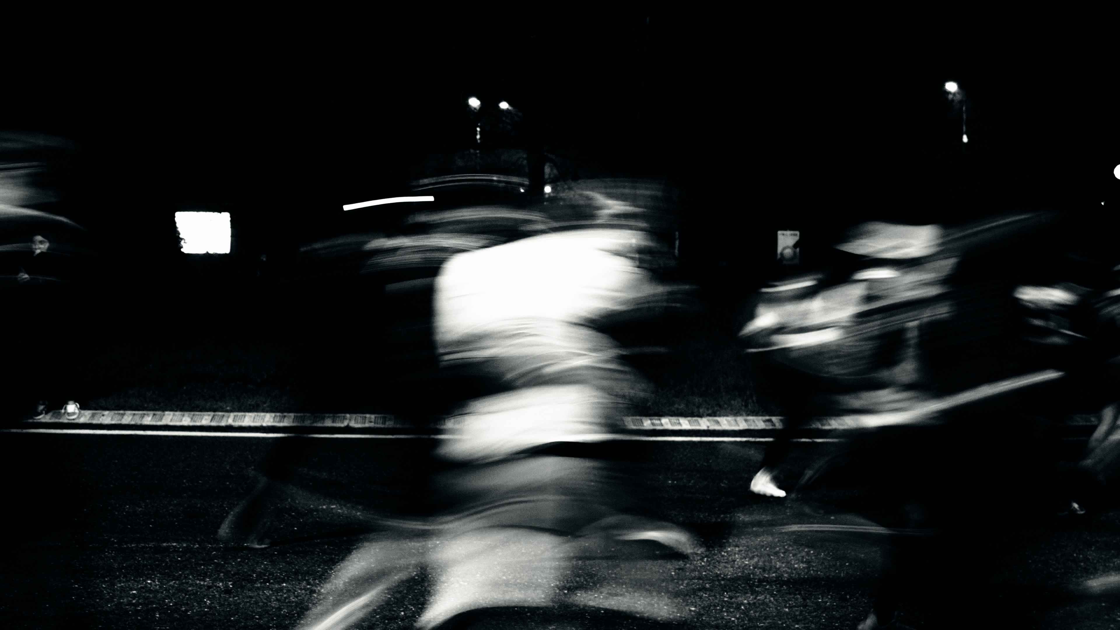 Raw Spirit, runners in motion blur