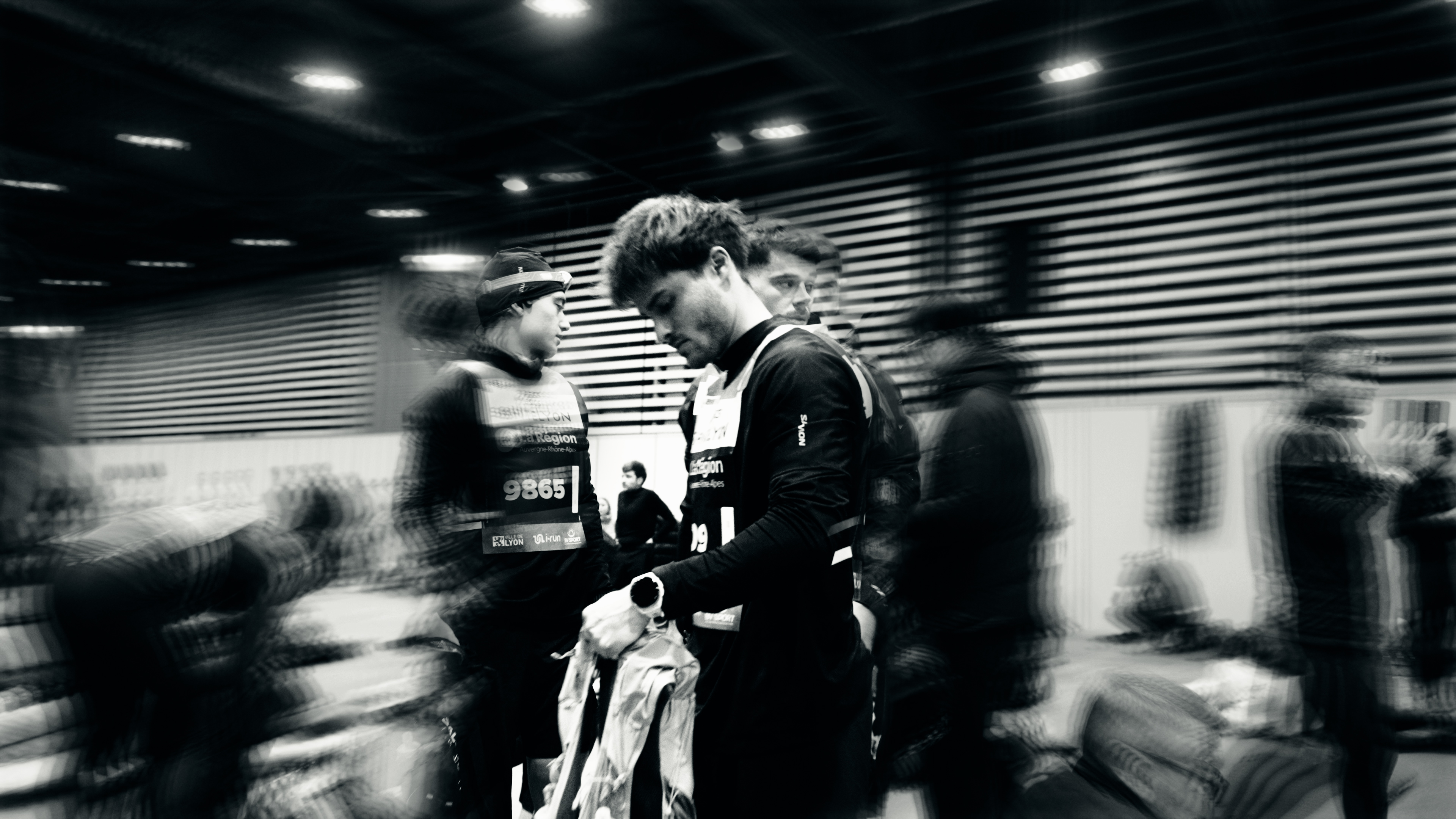 Raw Spirit, runners preparing in hangar